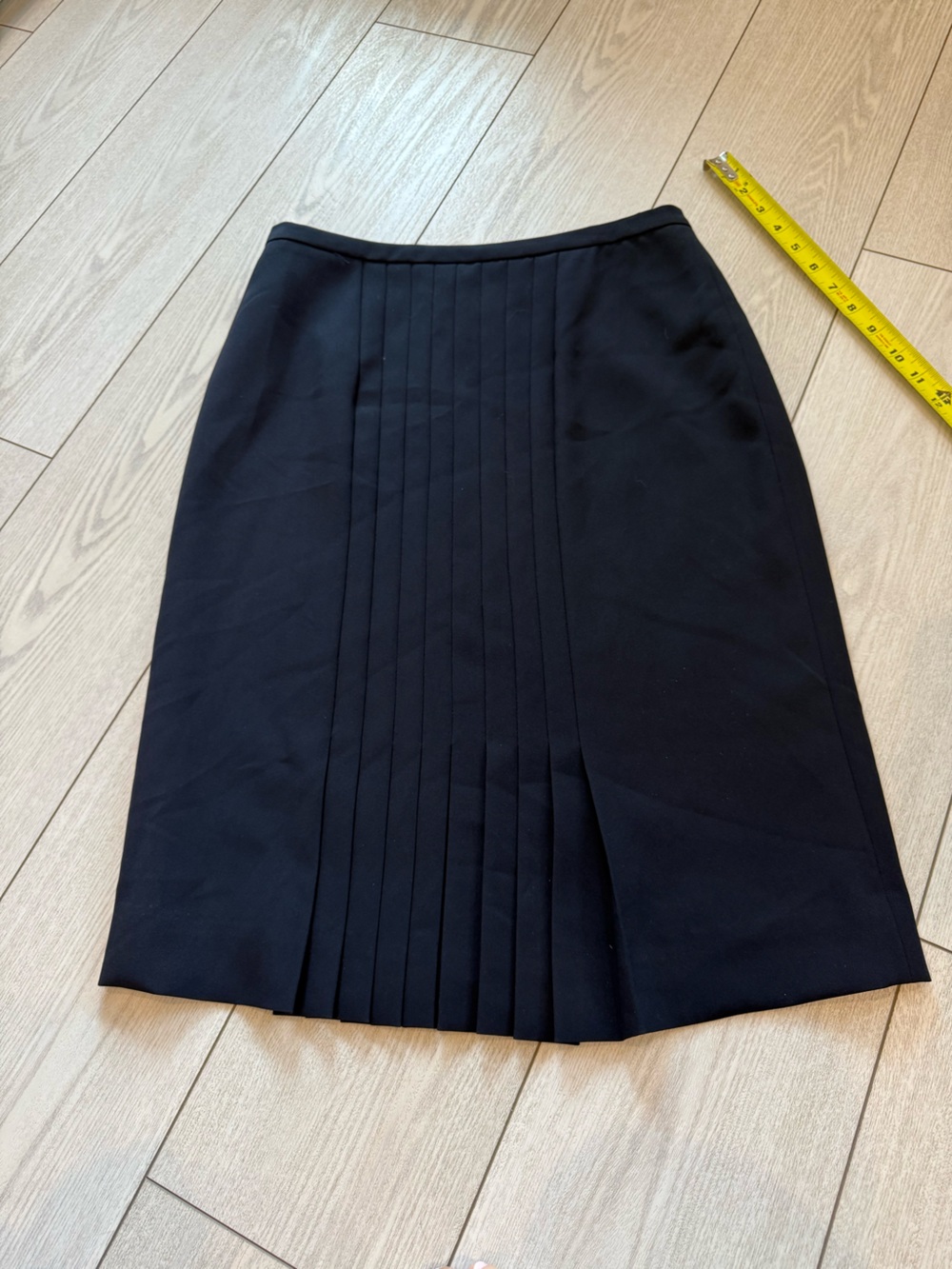 Jones New York vintage 6 pleated pencil skirt navy blue NWT classic quiet luxury
